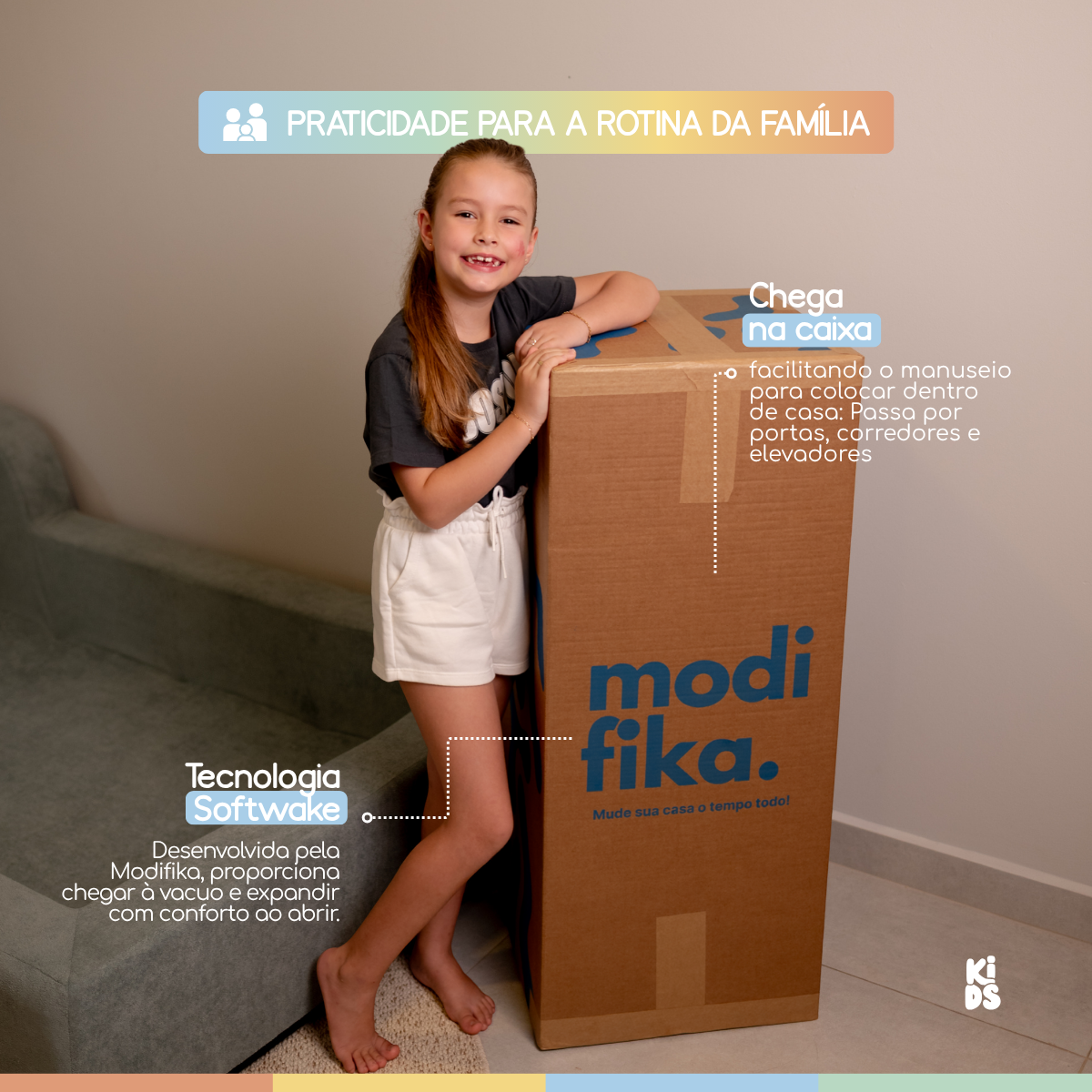 Cama Montessoriana Infantil Amori Mini 100% Espuma