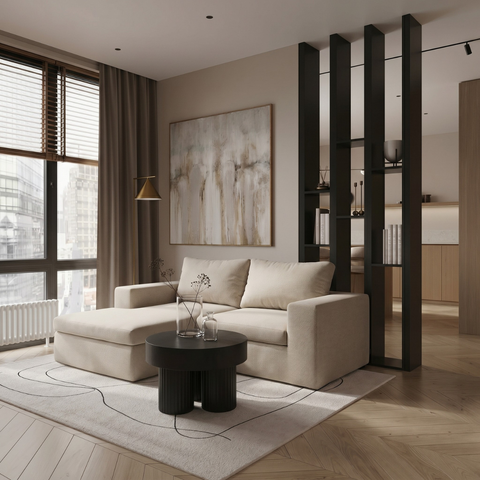 Kit Sofá Modular Sensi 2 Módulos com Chaise e Canto