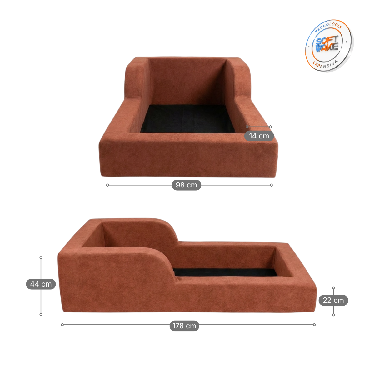 Cama Montessori Infantil Amori Mini 100% Espuma Modifika — imagem adicional 15