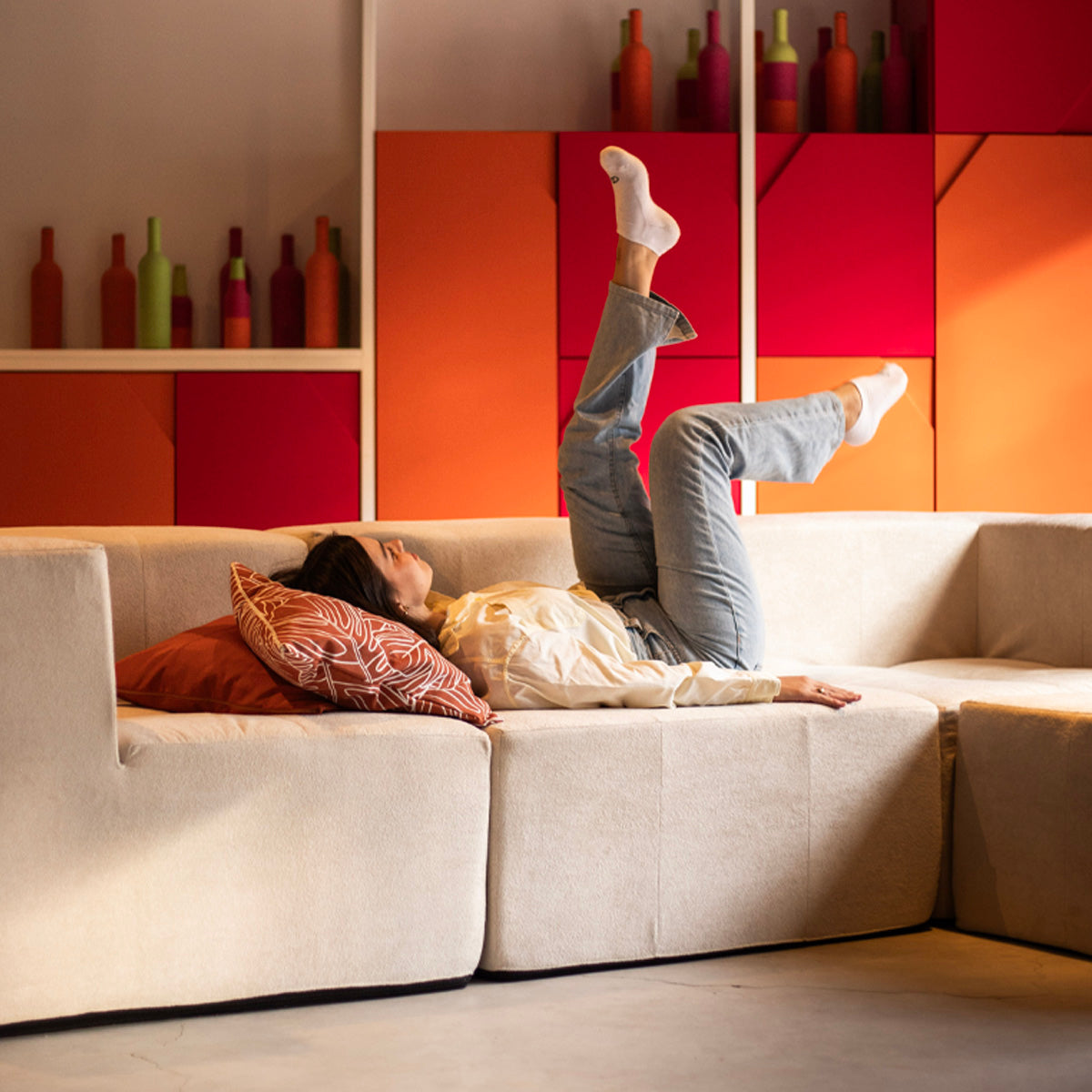Sofá Modular Selano 4 Módulos com Capa Removível Modifika — imagem adicional 20