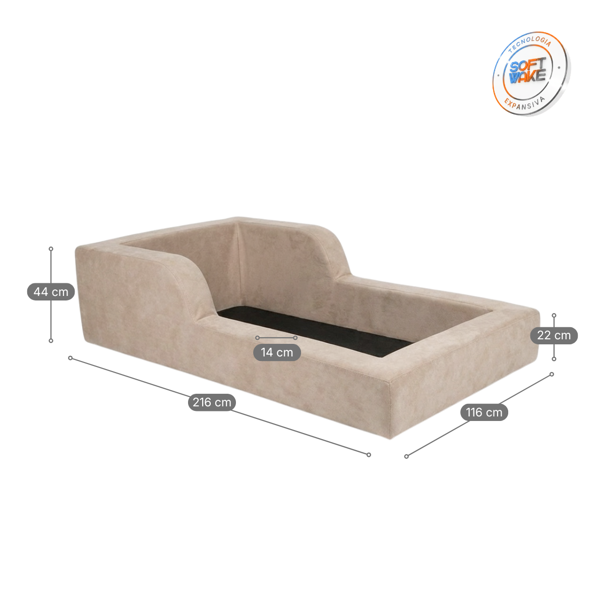 Cama Montessori Infantil Amori Solteiro 100% Espuma Modifika — imagem adicional 6