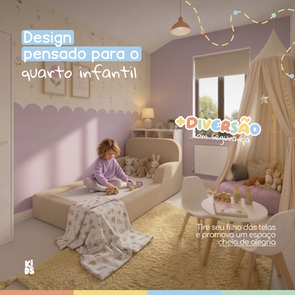 Cama Montessoriana Infantil Lumi Solteiro 216 cm 100% Espuma