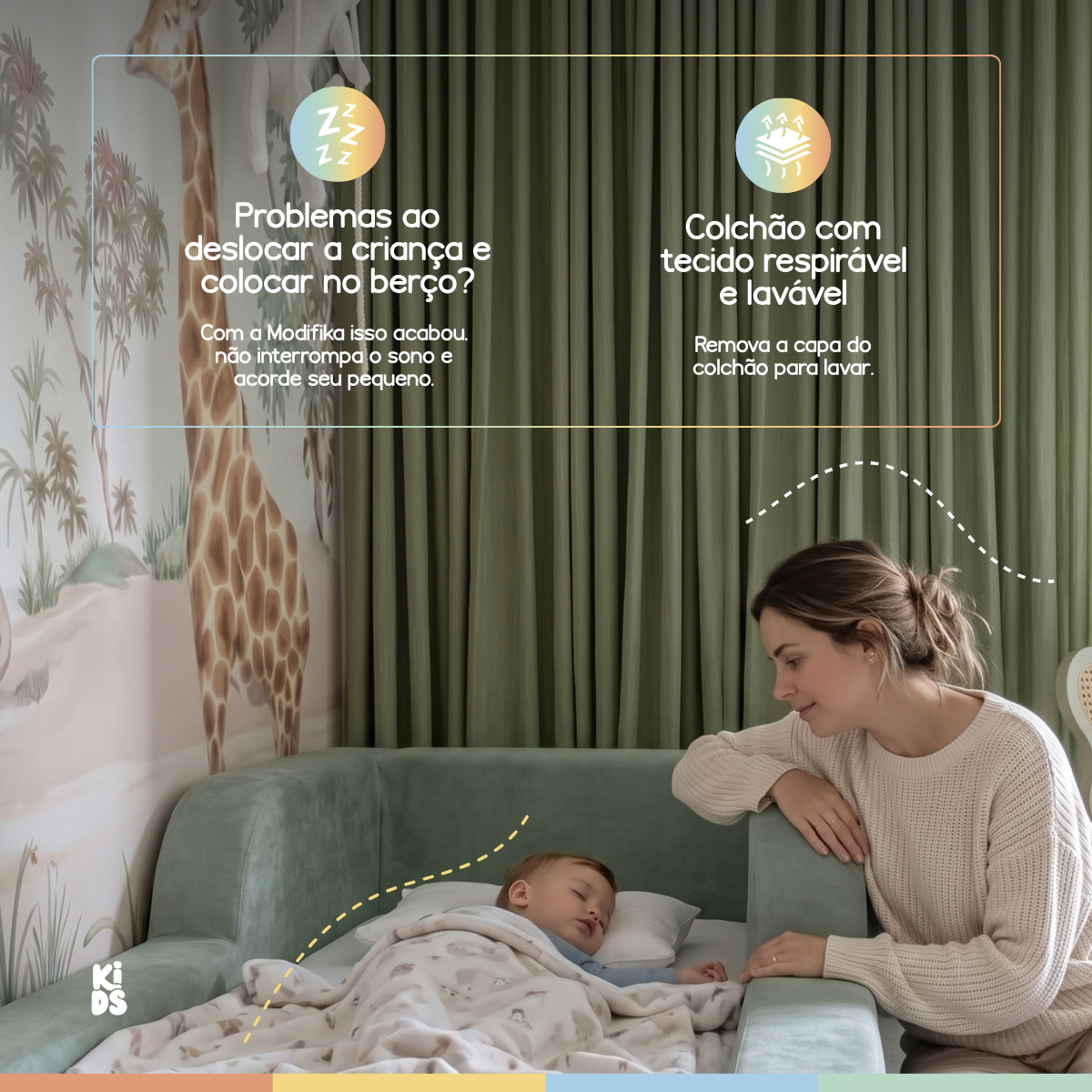 Cama Montessoriana Infantil Amori Solteiro 100% Espuma