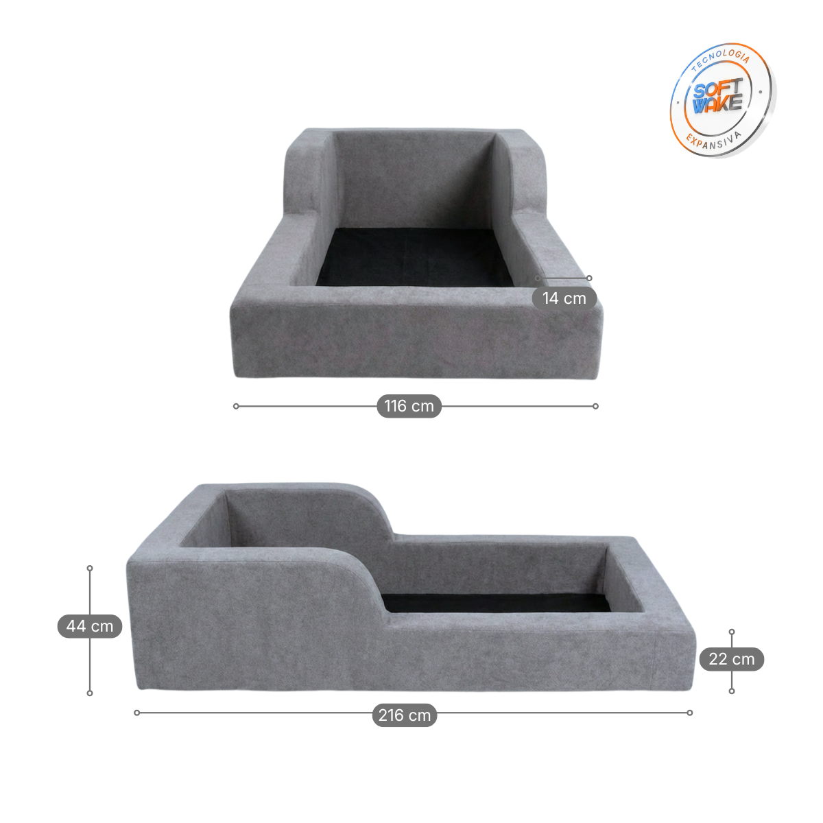 Cama Montessori Infantil Amori Solteiro 100% Espuma Modifika — imagem adicional 8