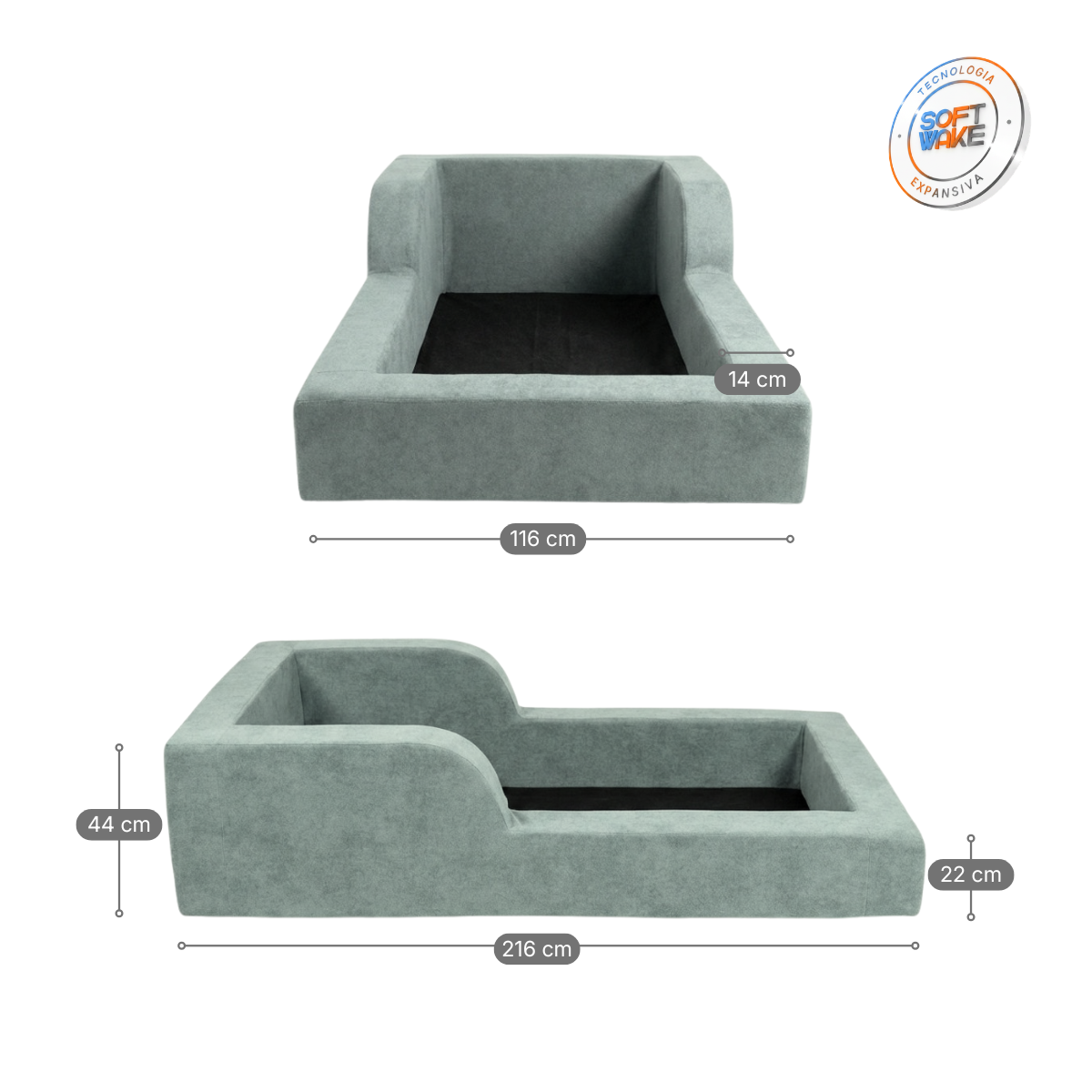 Cama Montessori Infantil Amori Solteiro 100% Espuma Modifika — imagem adicional 20