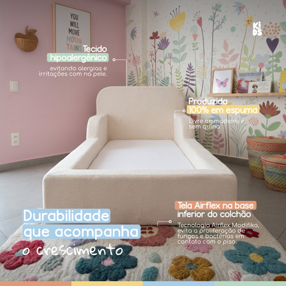 Cama Montessoriana Infantil Lumi Solteiro 216 cm 100% Espuma
