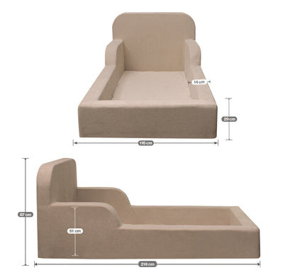 Cama Montessoriana Lumi Modifika Solteiro sem Colchão Incluso 218cm