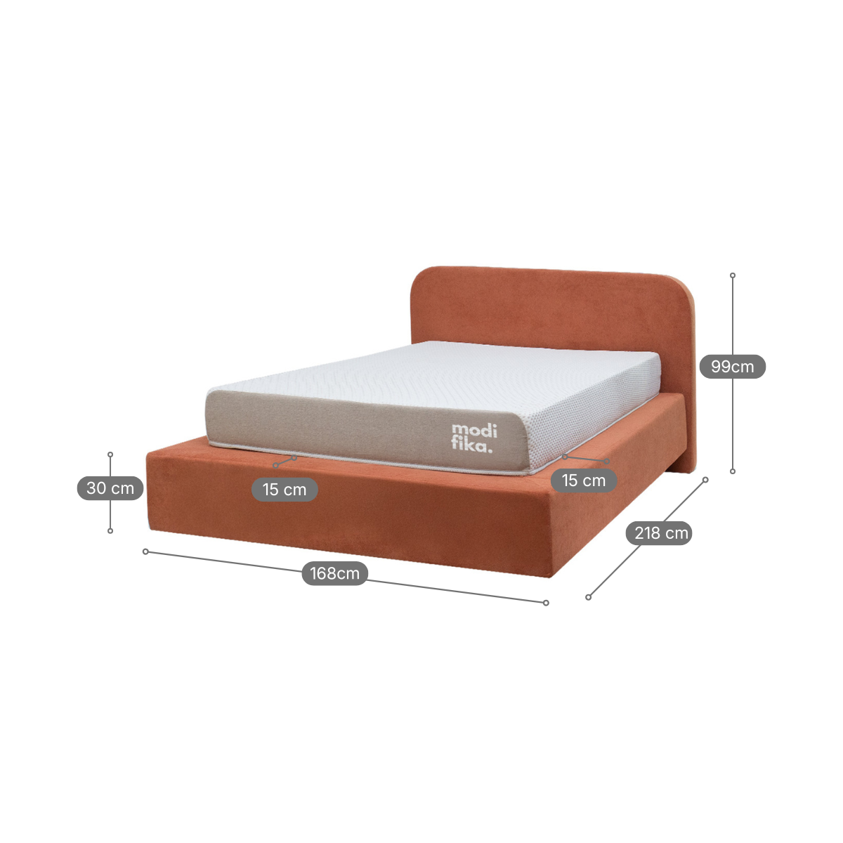 Kit Cabeceira Essenza Estofada com Capa para Box