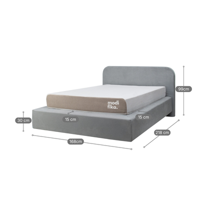 Kit Cabeceira Essenza Estofada com Capa para Box