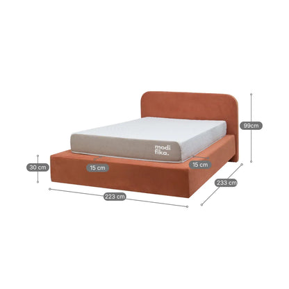 Kit Cabeceira Essenza Estofada com Capa para Box