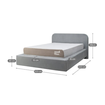 Kit Cabeceira Essenza Estofada com Capa para Box