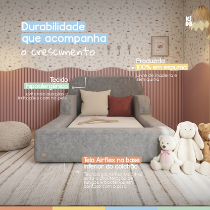 Cama Montessoriana Infantil Pluma Mini 100% Espuma