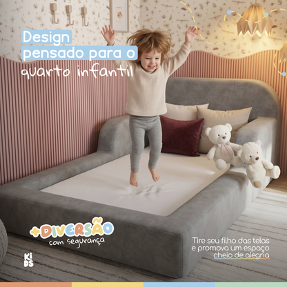 Cama Montessoriana Infantil Pluma Mini 100% Espuma