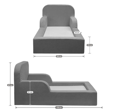 Mini Cama Montessoriana Lumi Com Colchão 178cm