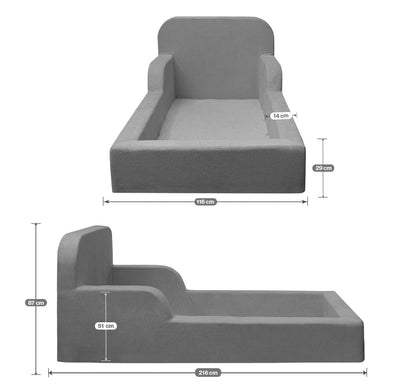 Cama Montessoriana Lumi Modifika Solteiro sem Colchão Incluso 218cm