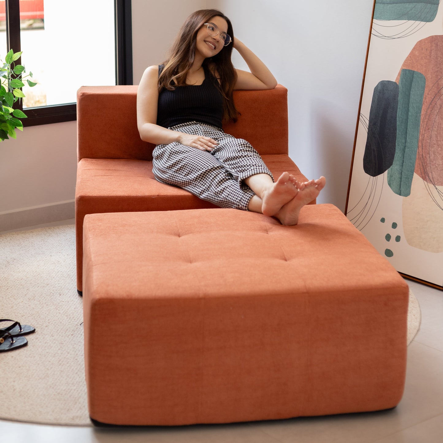 Sofá Modular Selano 2 Módulos com Capa Removível - imagem 6 | Modifika