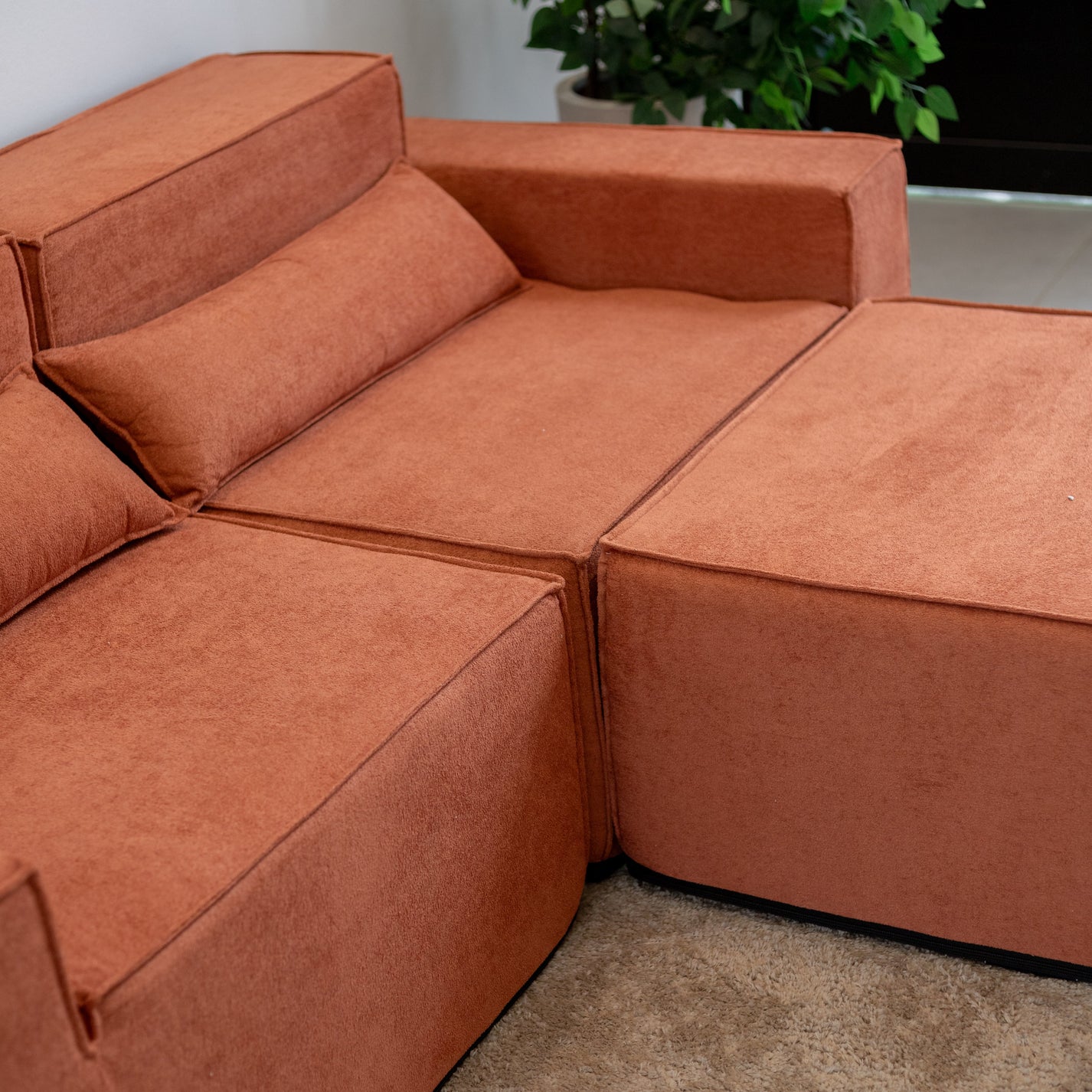 Sofá Modular Selano 4 Módulos com Capa Removível Modifika — imagem adicional 4