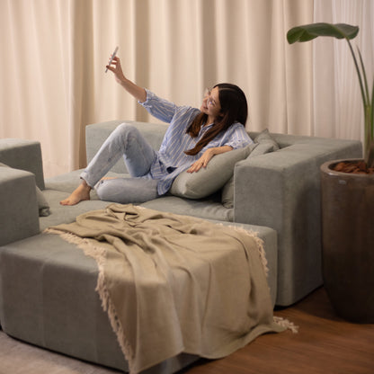 Sofá Modular Selano 4 Módulos com Capa Removível Modifika — imagem adicional 53