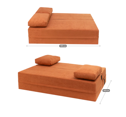 Sofá-Cama Carbono 3 Lugares Casal
