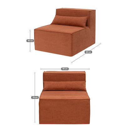 Sofá Paladium 2 Módulos Modular