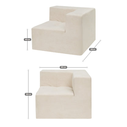 Kit - Sofá Selano | 2 Módulos Braço Esquerdo e Direito