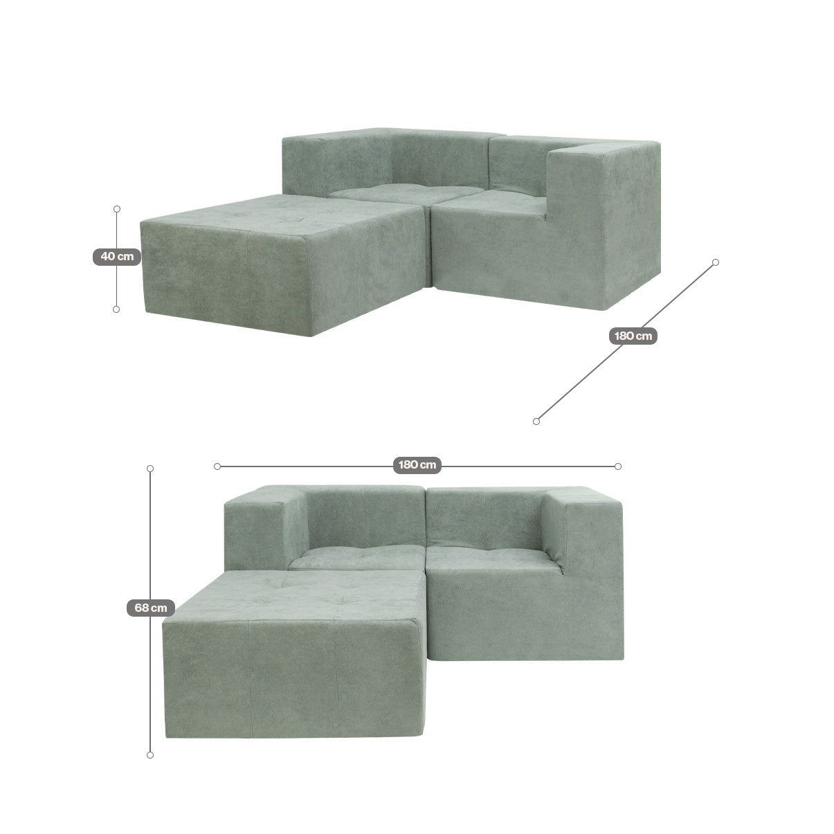 Sofá Modular Selano 3 Módulos