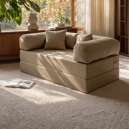 Sofá Cama Mobbi Dobrável veludo Modifika 160x180 cm