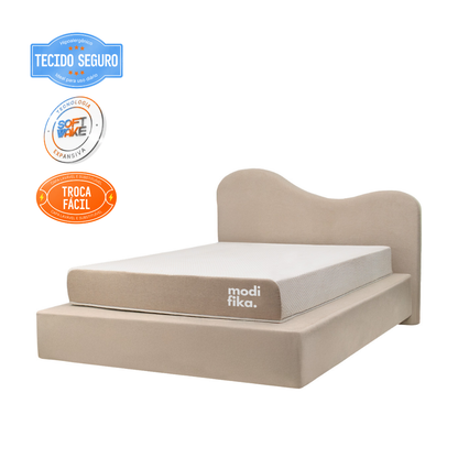 Kit Cabeceira Estofada e Capa Box Casal Modifika — imagem 132
