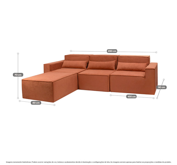 Sofá Modular Paladium 4 Módulos