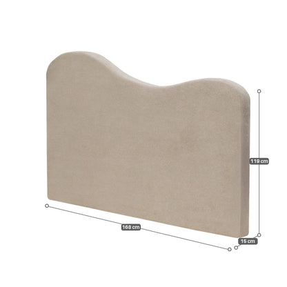 Cabeceira Orgânica Curve Modifika para Cama Casal