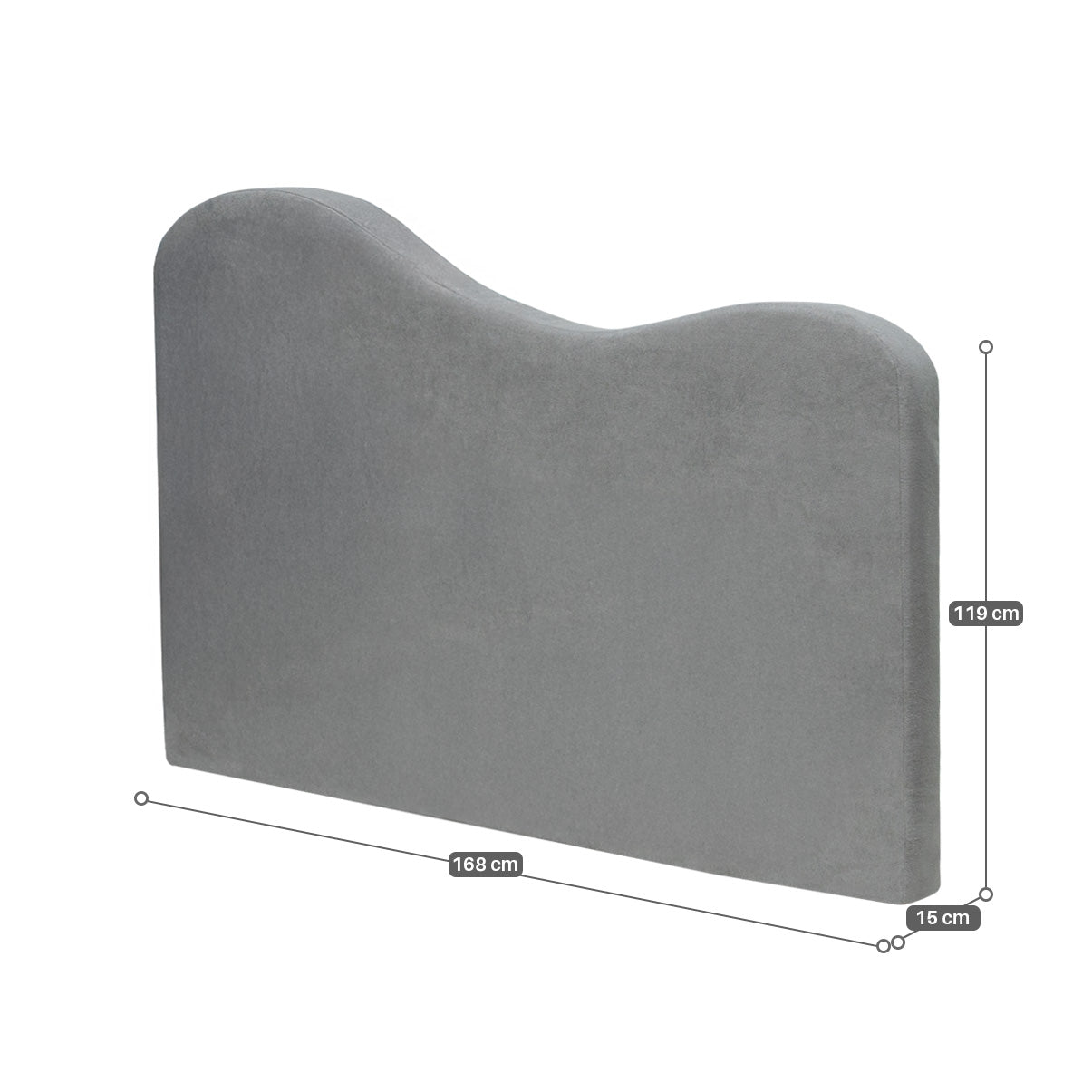 Cabeceira Orgânica Curve Modifika para Cama Casal — imagem 21