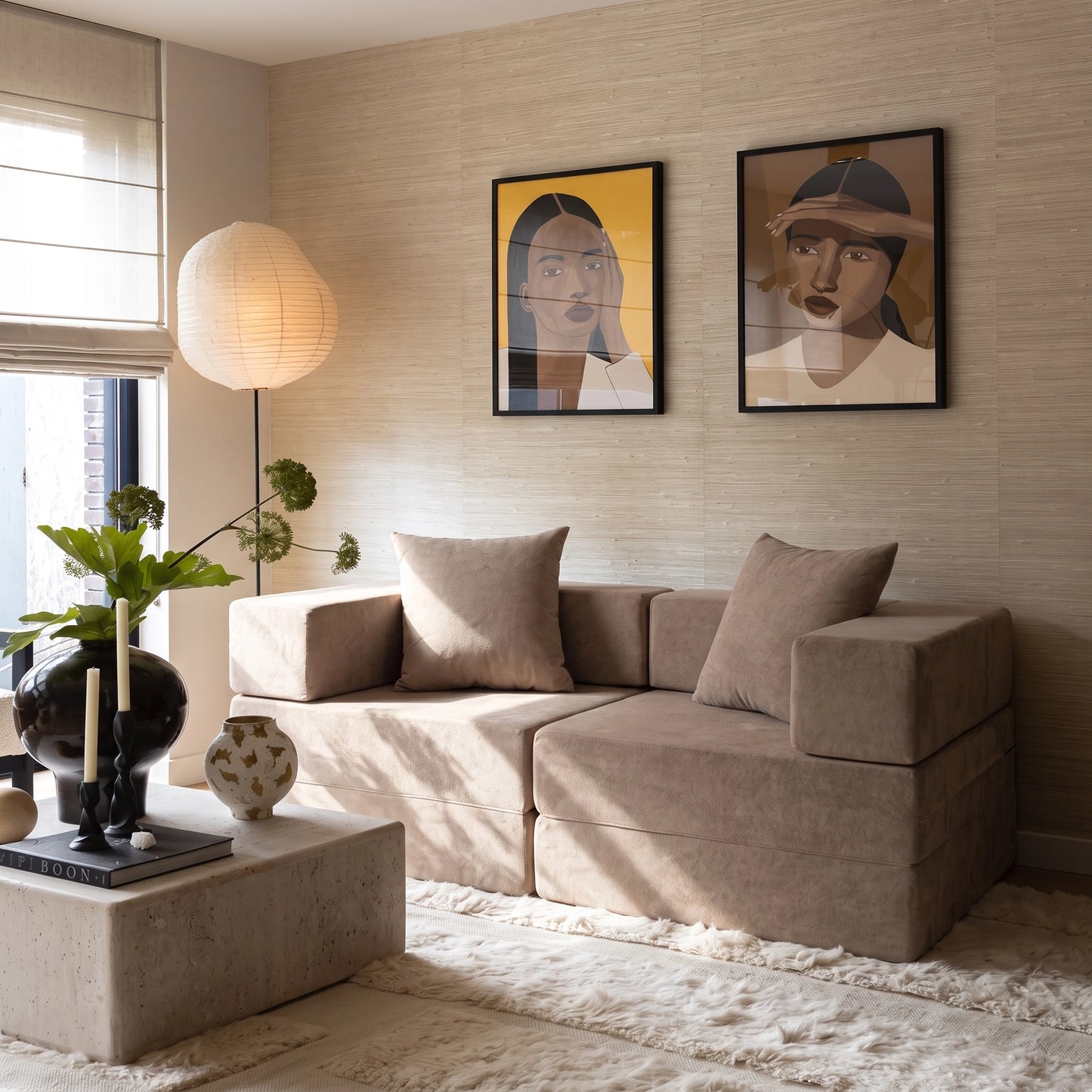 Sofá-Cama Cobbi 2 Lugares Casal com Capa Removível
