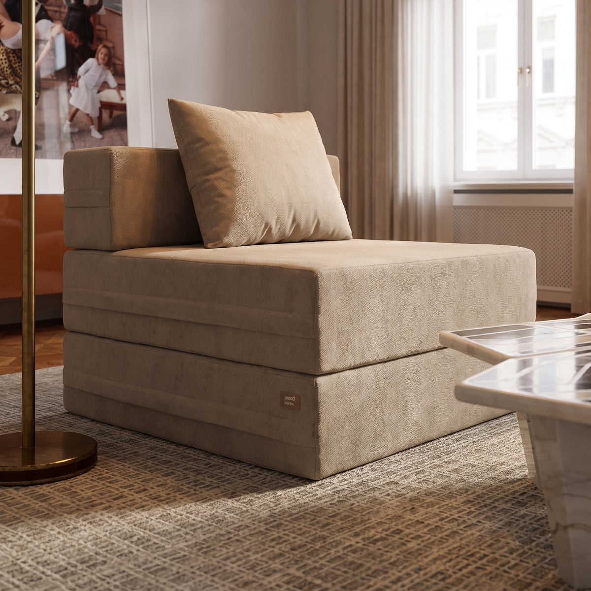 Módulo Meio Cobbi para Sofá-Cama Modular