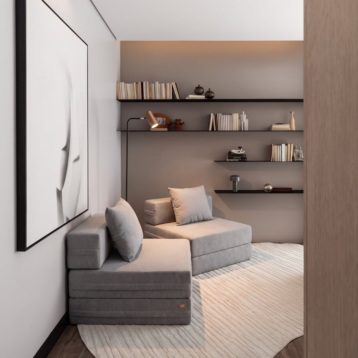 Módulo Meio Cobbi para Sofá-Cama Modular