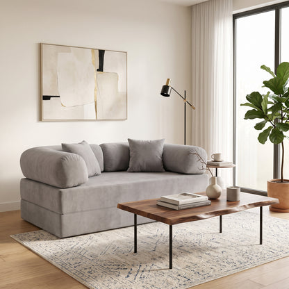 Sofá Cama Mobbi Dobrável Bouclé Modifika 160x180 cm