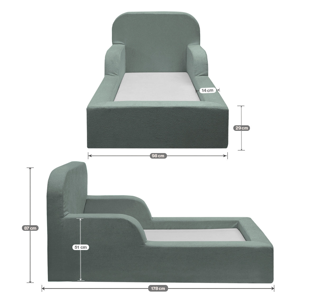 Mini Cama Montessoriana Lumi Com Colchão 178cm — imagem adicional 31