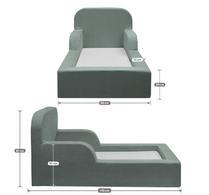 Mini Cama Montessoriana Lumi Com Colchão 178cm