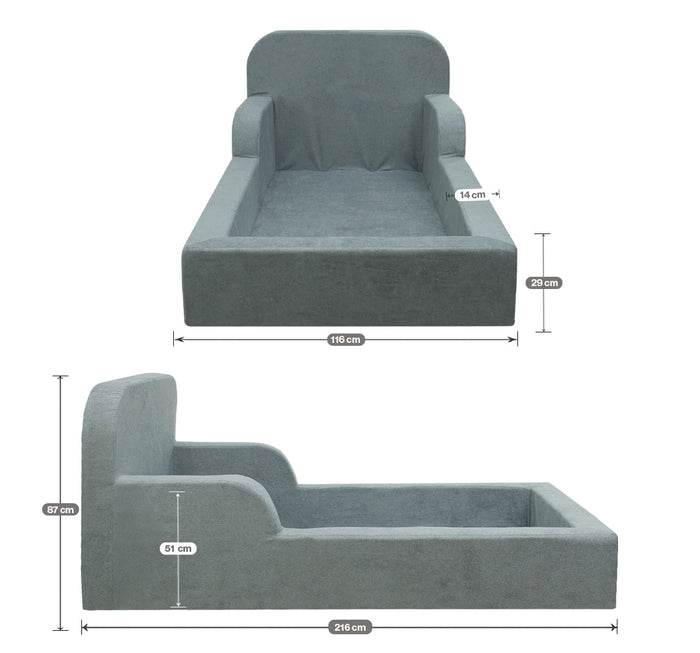 Cama Montessoriana Lumi Modifika Solteiro sem Colchão Incluso 218cm