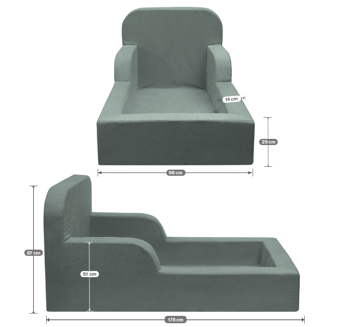 Mini Cama Montessoriana Lumi Sem Colchão 178cm