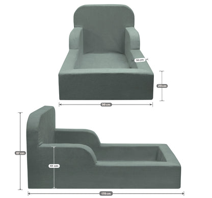 Mini Cama Montessoriana Lumi Sem Colchão 178cm
