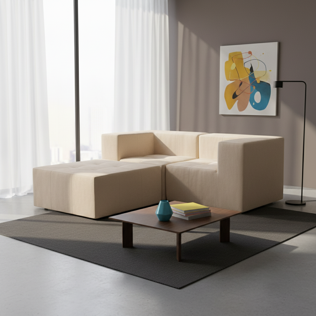 Sofá Modular Selano 3 Módulos com Capa Removível Modifika — imagem adicional 38