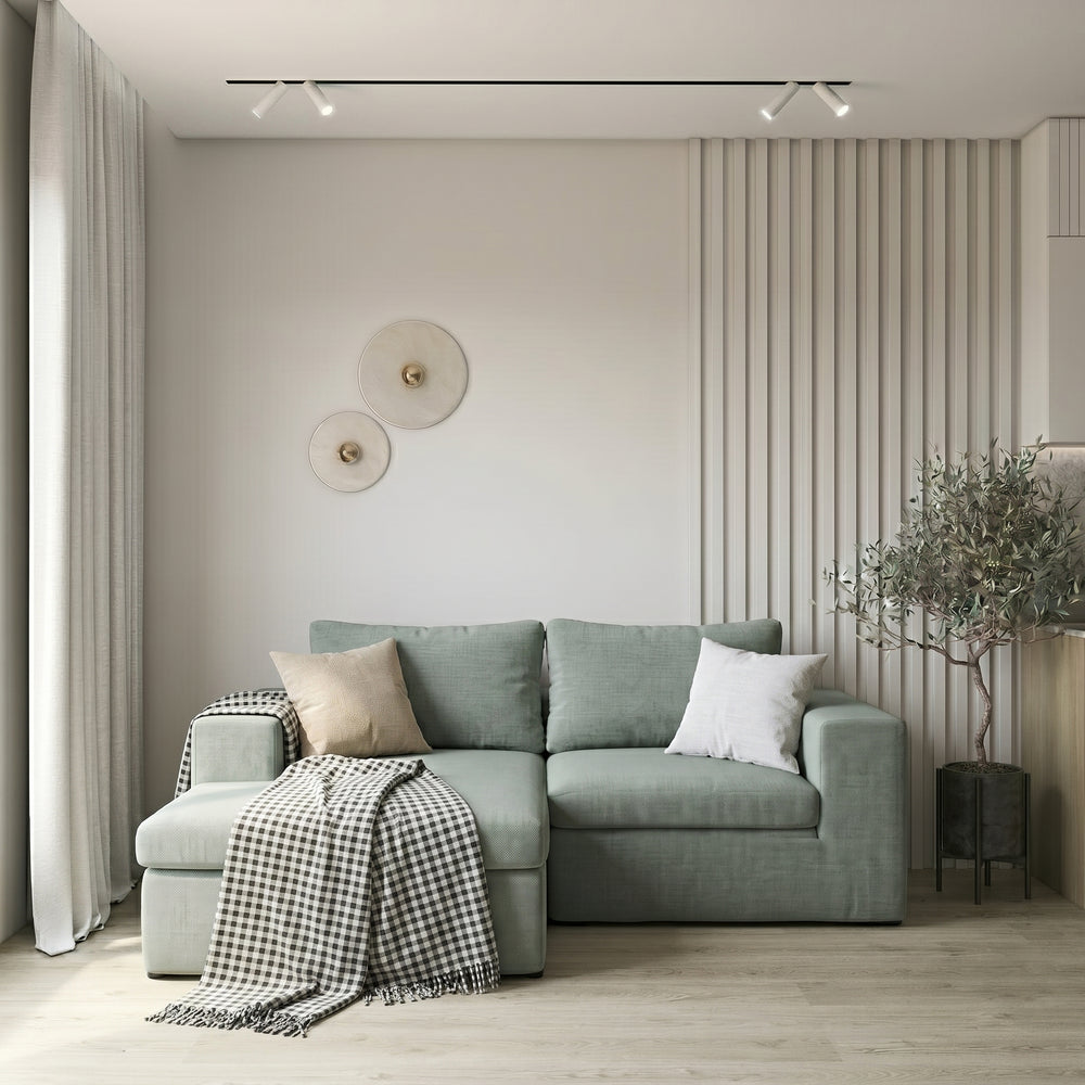 Kit Sofá Modular Sensi 2 Módulos com Chaise e Canto Modifika