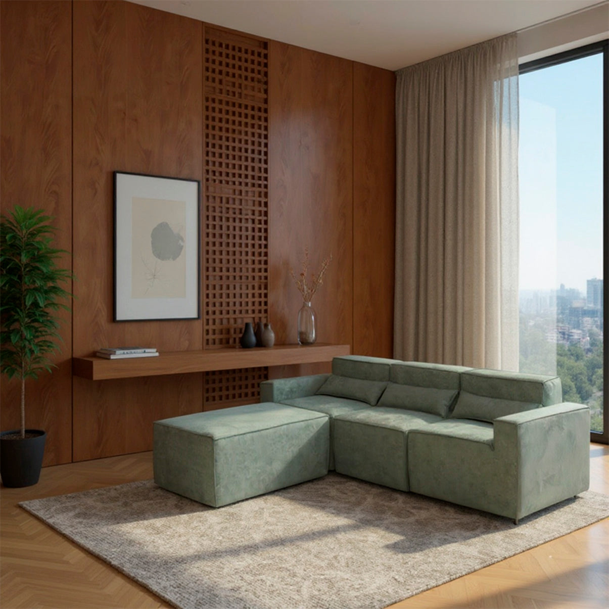 Sofá Modular Paladium 4 Módulos com Capa Removível - imagem 36 | Modifika