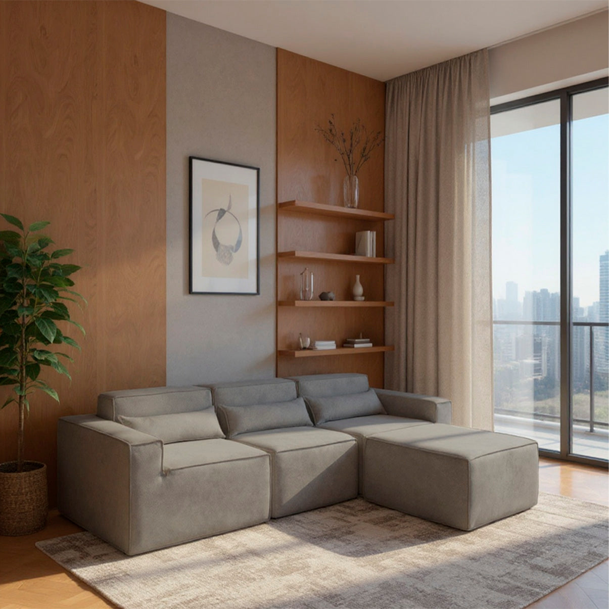 Sofá Modular Paladium 4 Módulos com Capa Removível - imagem 56 | Modifika