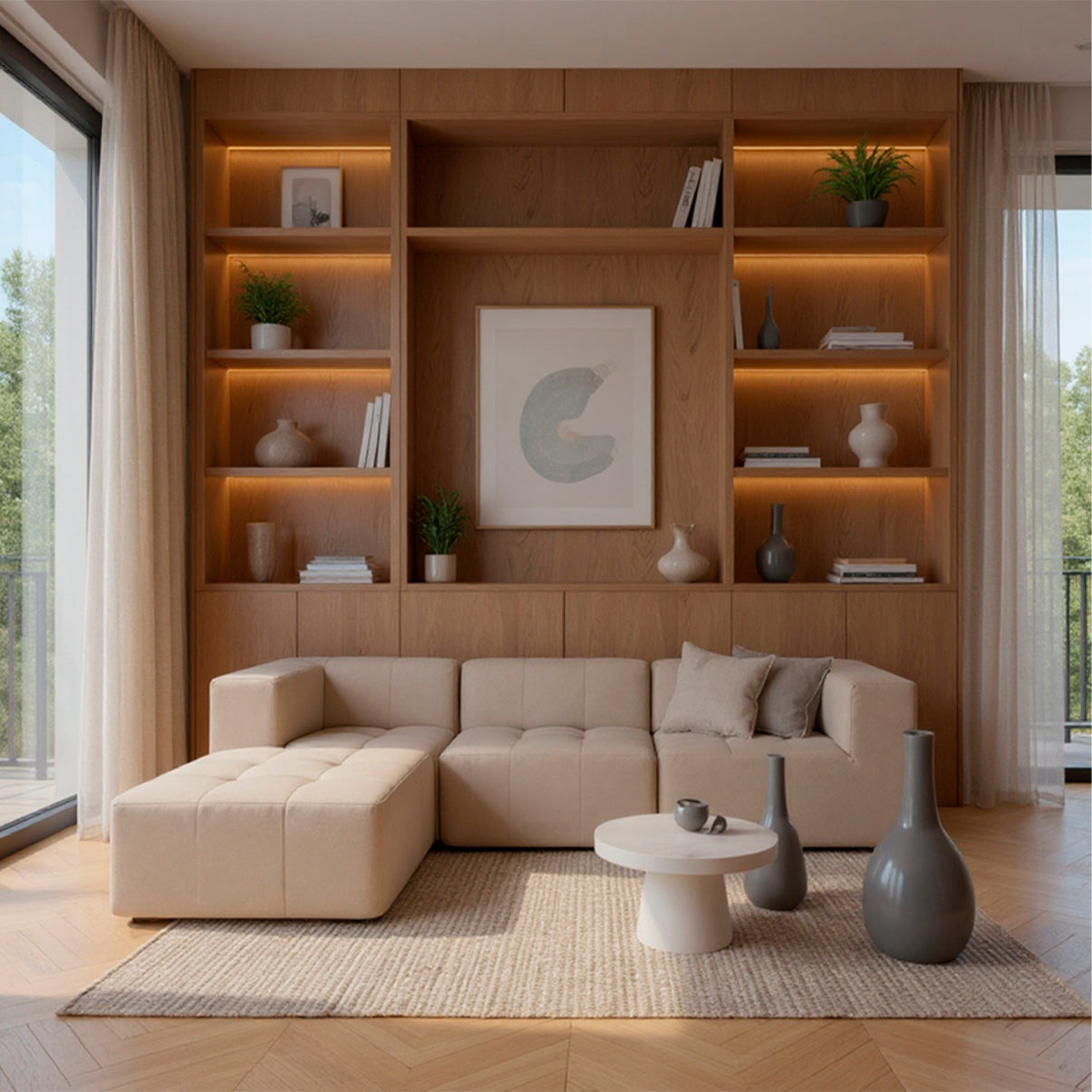 Sofá Modular Selano 4 Módulos com Capa Removível Modifika — imagem adicional 30