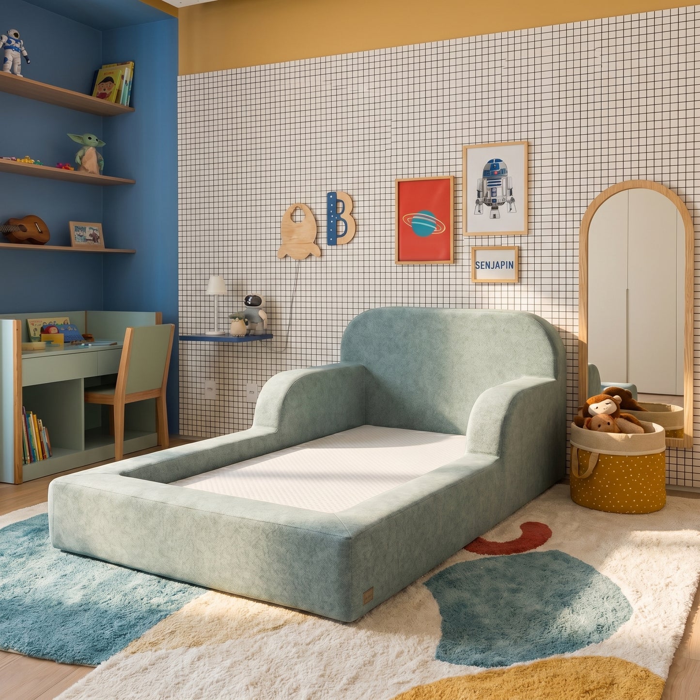Cama Montessoriana Infantil Pluma Solteiro 100% Espuma - imagem 53 | Modifika