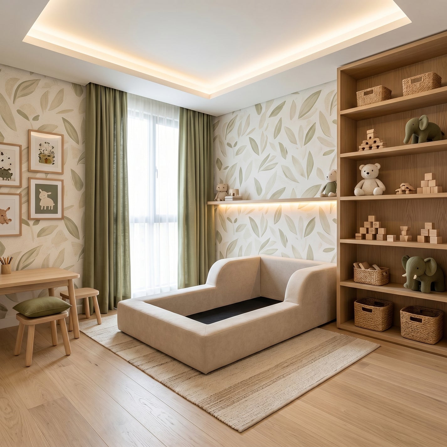 Cama Montessori Infantil Amori Mini 100% Espuma Modifika sem colchão