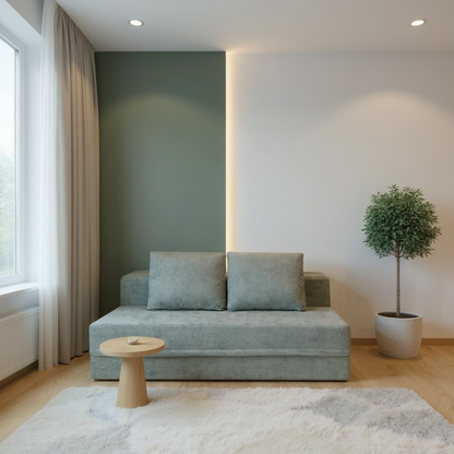 Sofá-Cama Carbono 3 Lugares Casal com Capa Removível - imagem 9 | Modifika