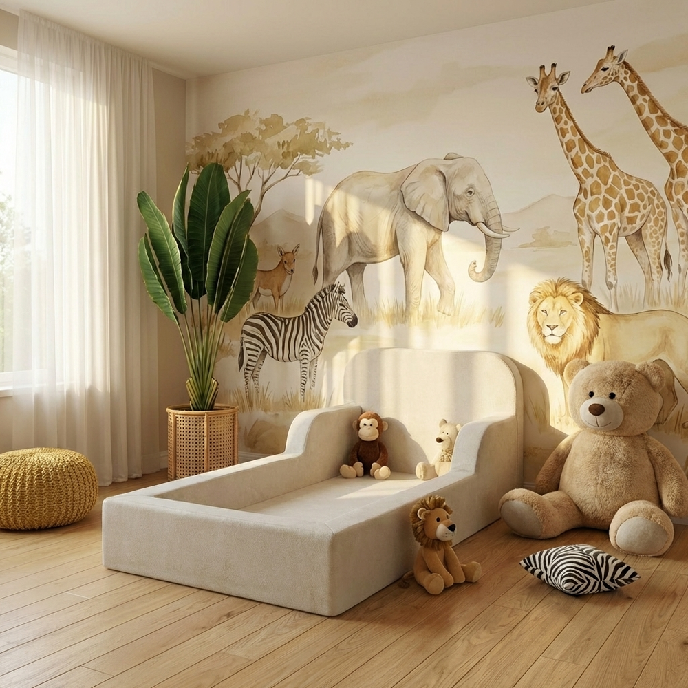 Cama Montessori Infantil Lumi Solteiro 216 cm 100% Espuma Modifika