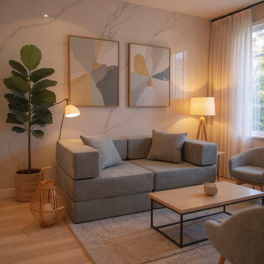 Sofá-Cama Cobbi 2 Lugares Modulado Casal